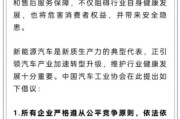 双向出轨人民日报评论：新能源汽车，“价格战”兴奋剂决不能打
